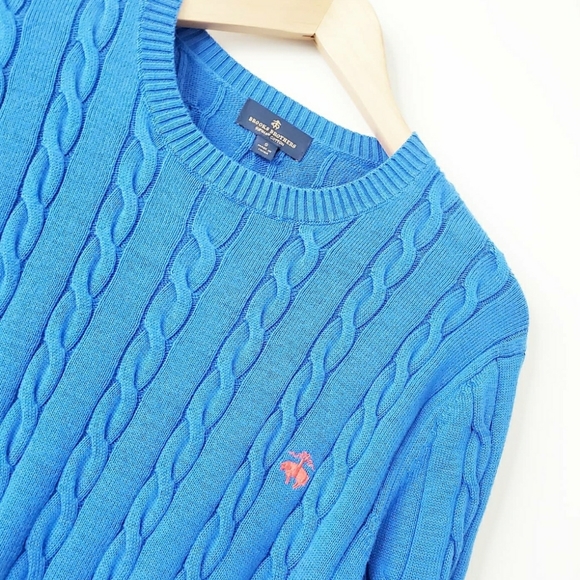 Brooks Brothers Other - Brooks Brothers Supima Cotton Cable Crewneck Sz S